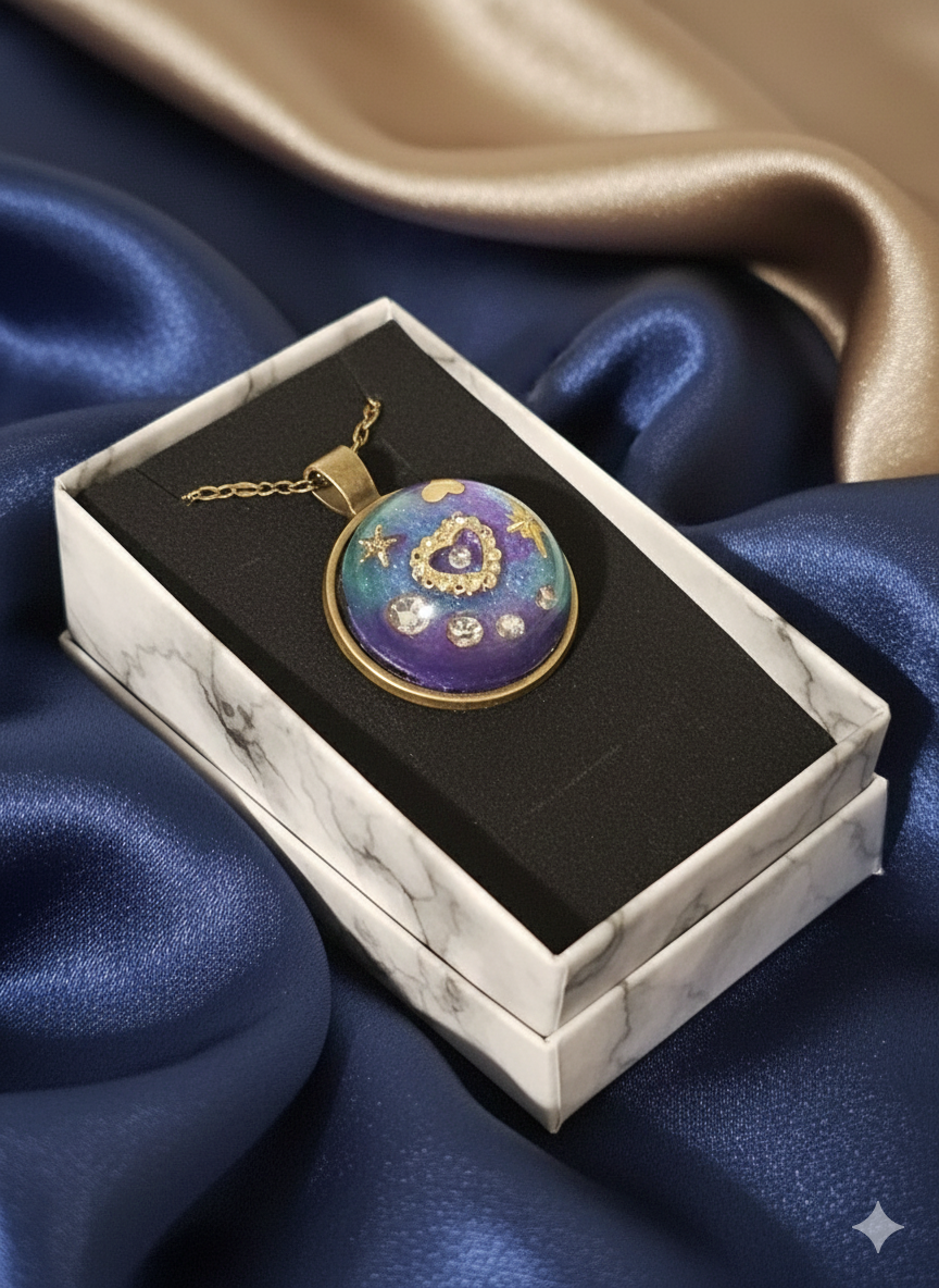 ✨ The Cosmic Heart Pendant: Wear a Piece of the Night Sky ✨